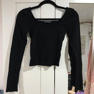 BRANDY MELVILLE Black Crop Top